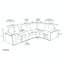 Canapé modulaire rembourré 5 pièces Shollenbarger-94191136