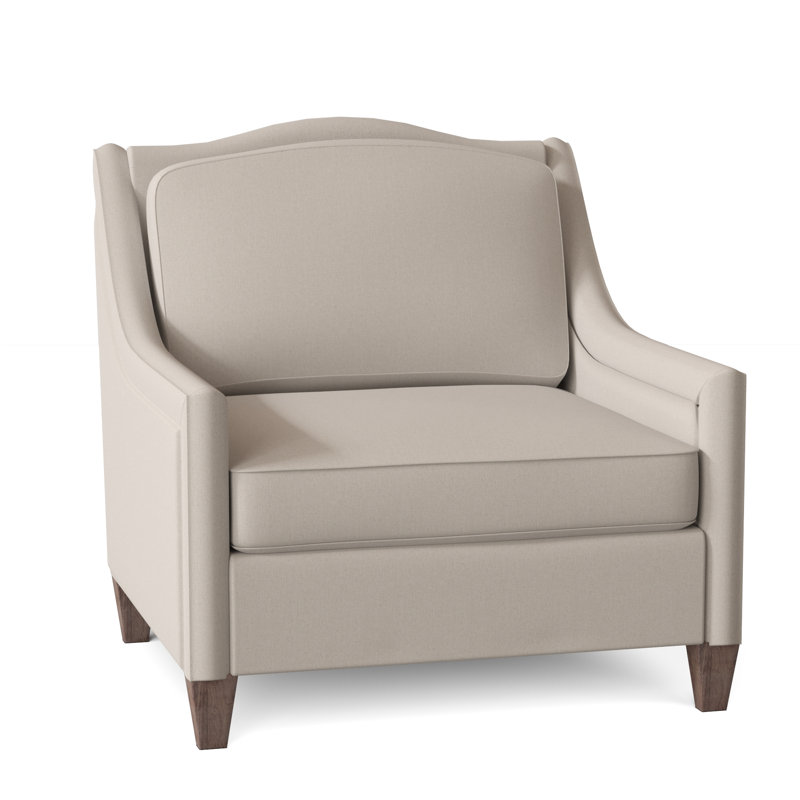 Jill Upholstered Accent Chair, Wismar Burlap