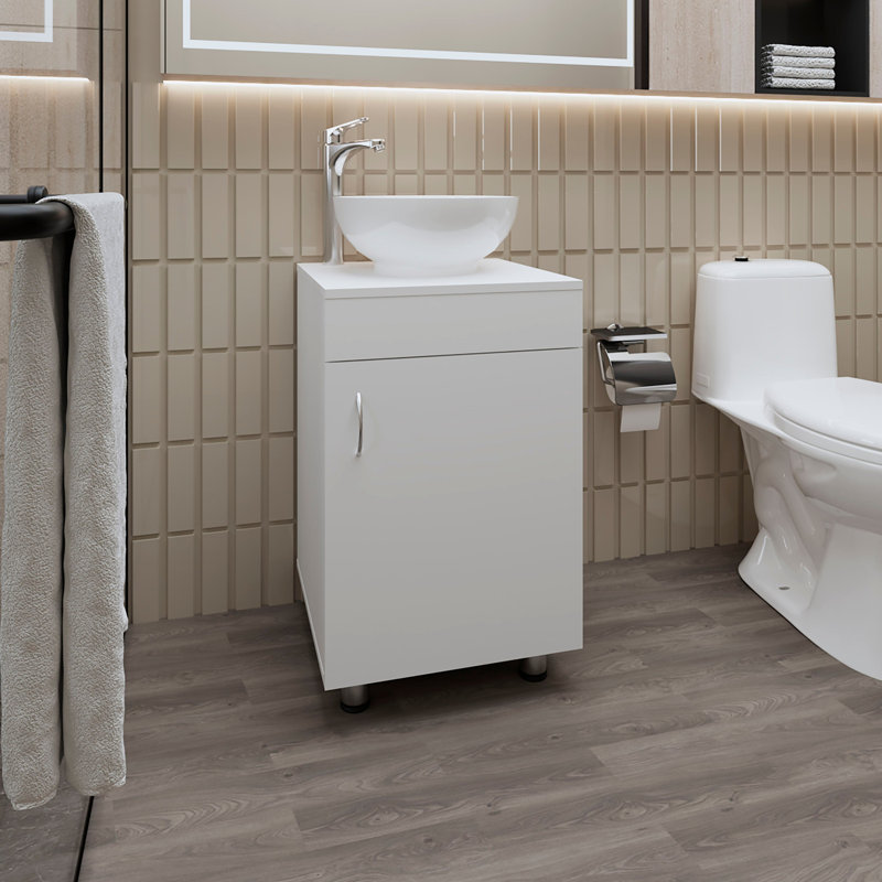 Loli Bathroom Vanity, White