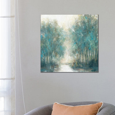 " Lakeside Groves " Watercolor and Acrylic Painting