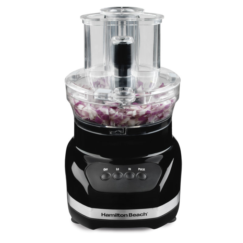 Hamilton Beach® Big Mouth® Duo Plus 12-Cup Food Processor & Vegetable Chopper with Additional Mini 4-Cup Bowl