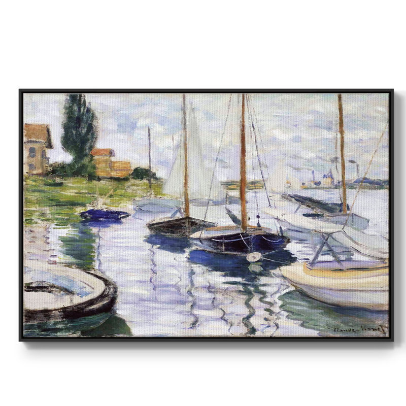 Bateaux à Petit, H 25 po x l 37 po x P 2 po, Noir