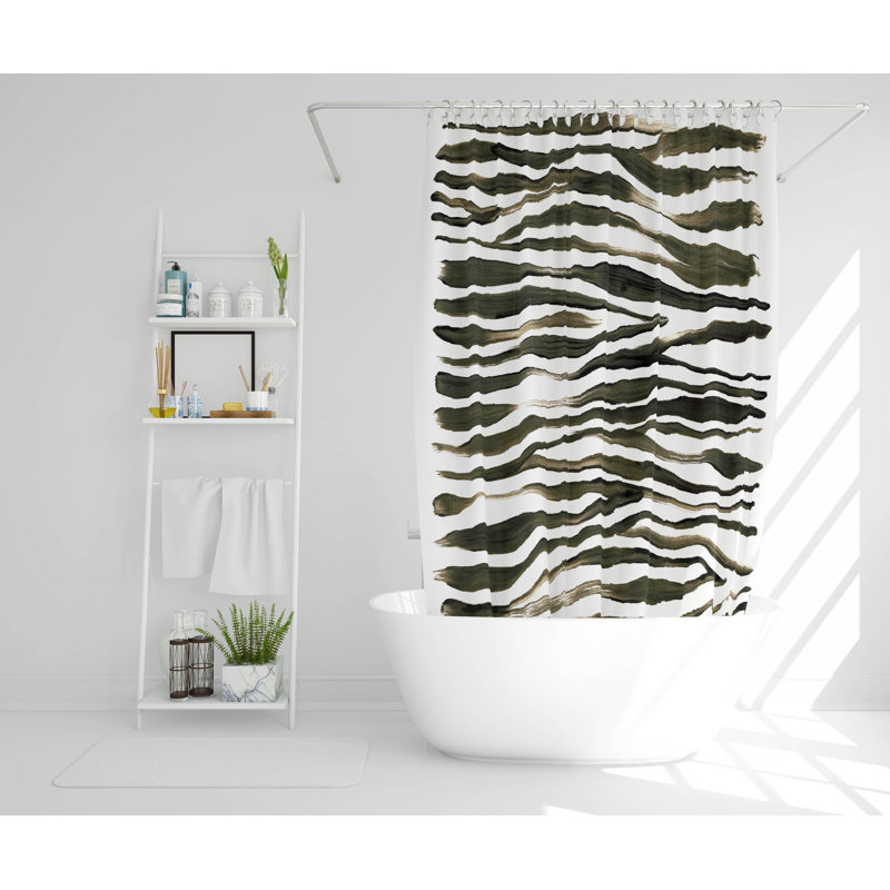Skak Polyester Shower Curtain, 168cm H x 168cm W