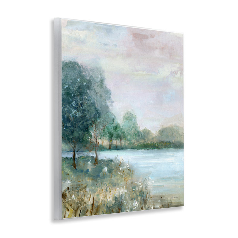 Plaque murale Serene Riverside View, design par Sally Swatland