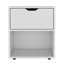 Table de bout de table de chevet haute 19,7 pouces avec tablette ouverte-1039986219