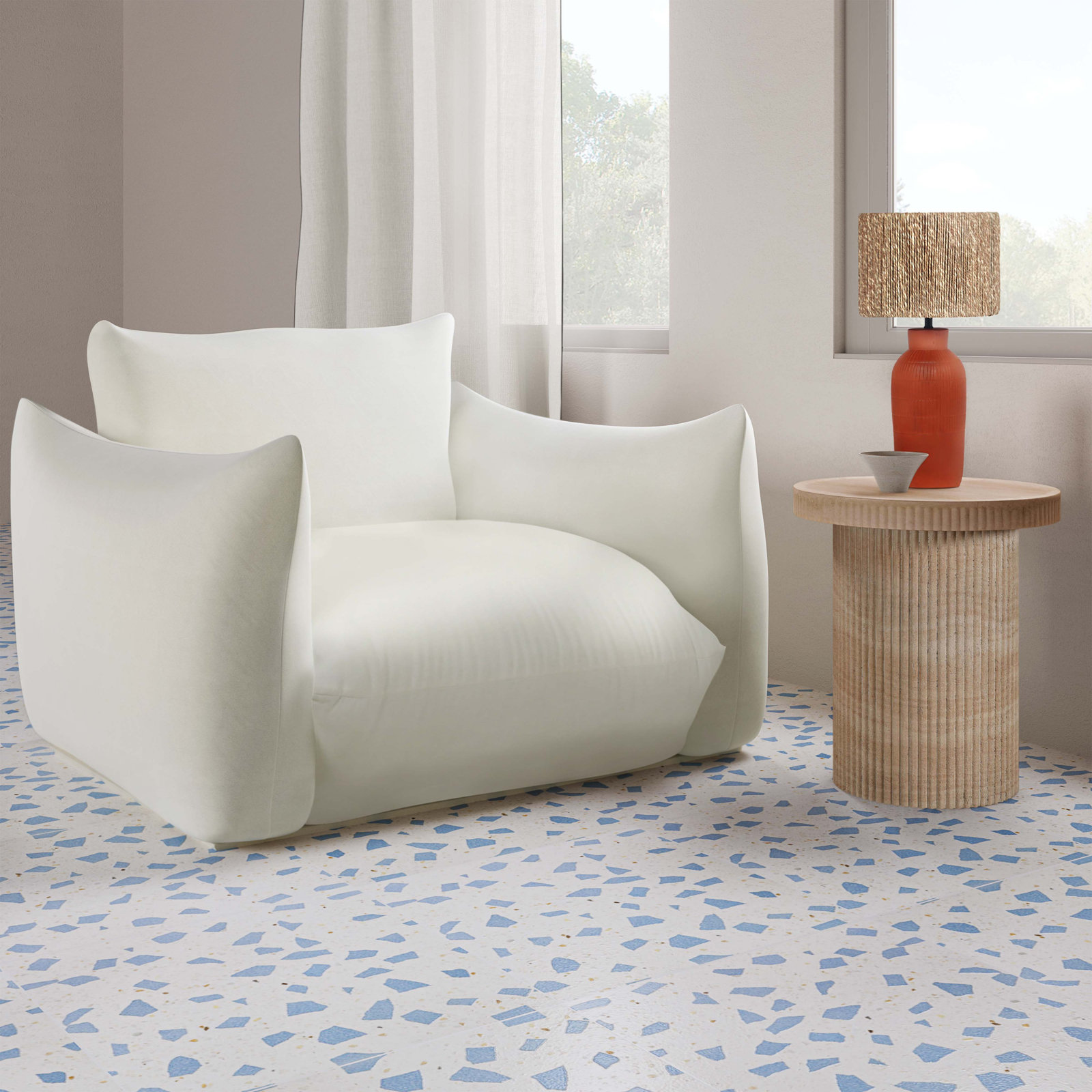 Giaimo End Table, Tan