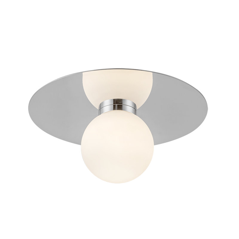 Plafonnier encastré Elixir, Argent argent, Blanc, H 5,38 po x l 9,88 po x l 9,88 po