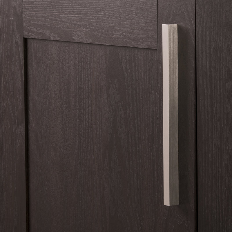 Streamline Collection Rectangular Pull - 7-9/16" Center to Center Cabinet Pull Toasted Nickel - Contemporary Hardware for Drawers & Cabinets