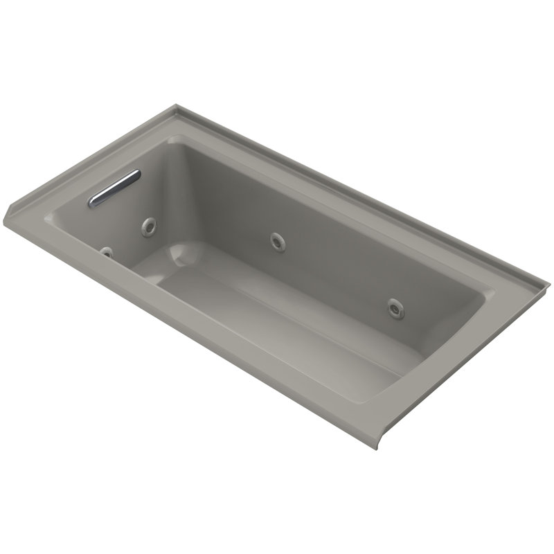 Archer 60" x 30" Whirlpool, Cashmere, Left