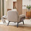 Méridienne moderne avec siège rembourré doux et fauteuil confortable pour le salon