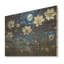 Moonlight Flower Field Dreams - Wildflowers, panneau mural en bois sur bois de pin naturel-101409170