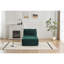 Canapé modulaire en mousse à mémoire de forme moderne, méridienne simple pour le salon, canapé modulaire Cloud pour animaux de compagnie, tissu en velours côtelé, repose-pieds mobile, sans assemblage requis, vert-1739368293