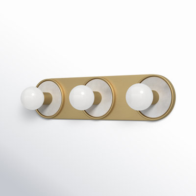 Rocha 3 Light Alabaster Dimmable Bath Bar