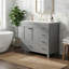 Meuble-lavabo de 36 pouces avec lavabo, avec 2 portes à fermeture en douceur et 5 tiroirs - Certifié EPA / UPC-966310002