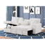 Canapé modulaire moelleux avec canapé-lit en tissu de velours-120670241