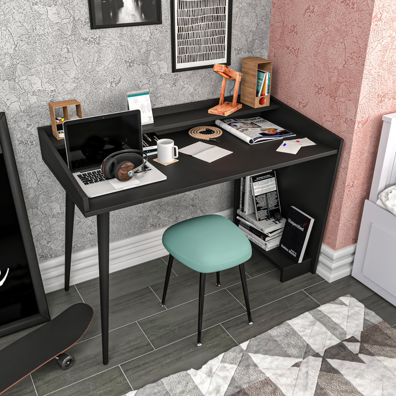 Kailee 120cm W Computer Desk, Black