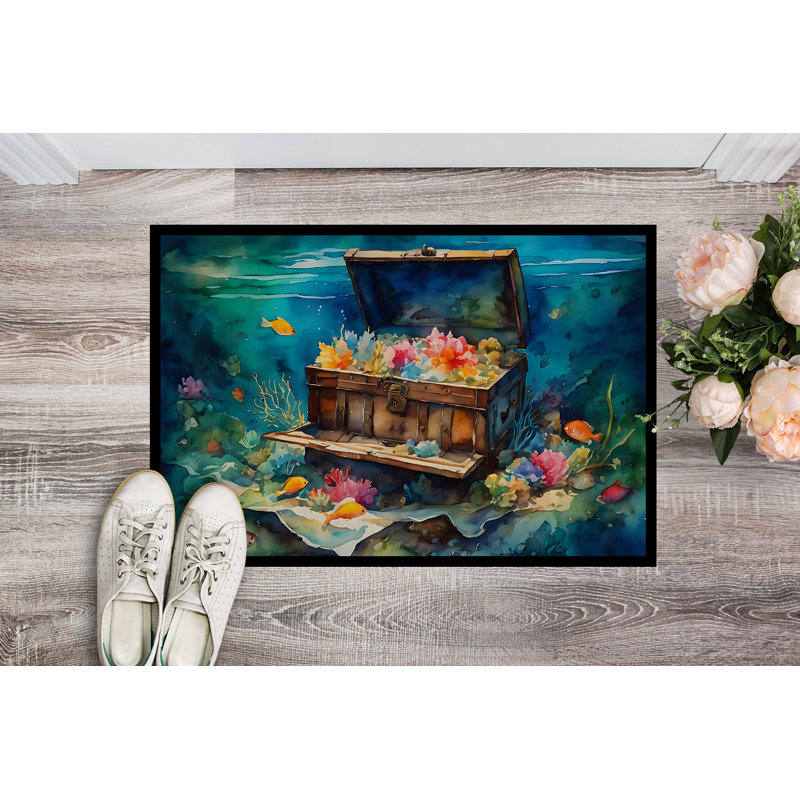 Treasure Chest Doormat, L 18 po x L 27 po
