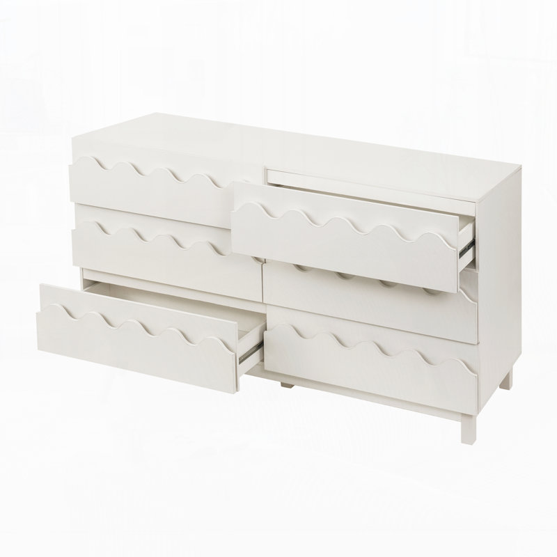 Commode moderne pour chambre à coucher, salon et chambre de bébé, Blanc