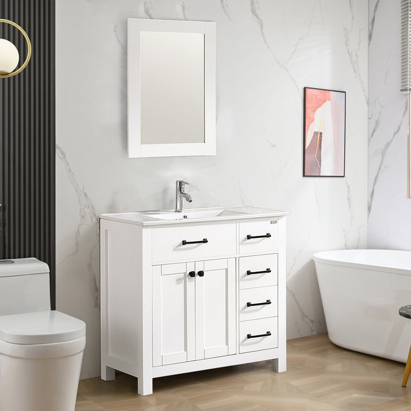 Ensemble de meuble-lavabo simple 36 po avec miroir