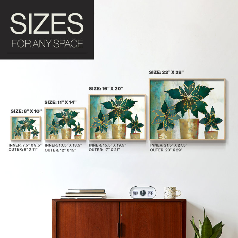 Chirstmas Art-CCLXXIX -Framed Print - Restickable, H 11 po x l 14 po, Naturel