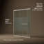 Sliding Shower Door, 75-1/2-In H X 68-1/4 - 71-5/8-In W, With Heavy 5/16-In Thick Crystal Clear Glass With Privacy Band-1009925687