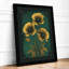 Golden Blooms Study Botanical - Print-2109105785-2109105784