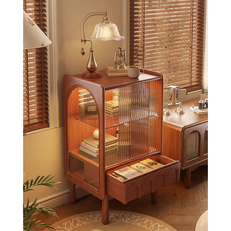 Bar style rétro en verre Bopxwood