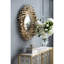 Miroir mural 27 po doré, idéal pour le vestibule et le salon avec décoration dorée