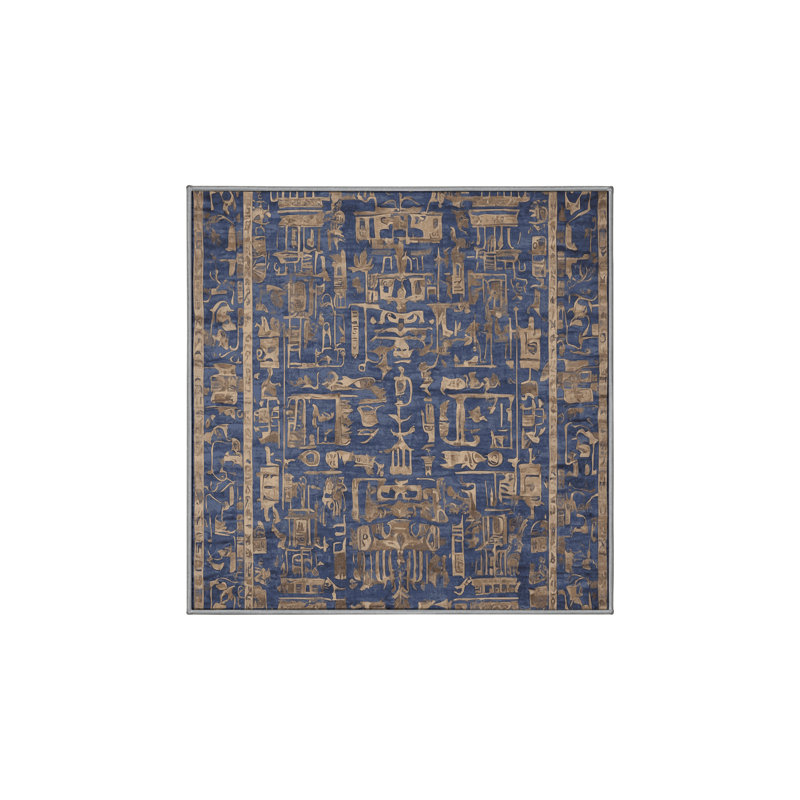 Tapis gris soyeux et moelleux, Carré 5 pi