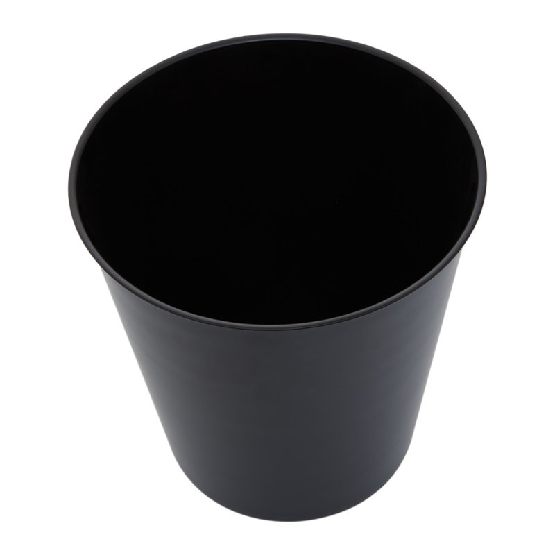 Strout Stainless Steel Open Waste Bin - 8L, Black