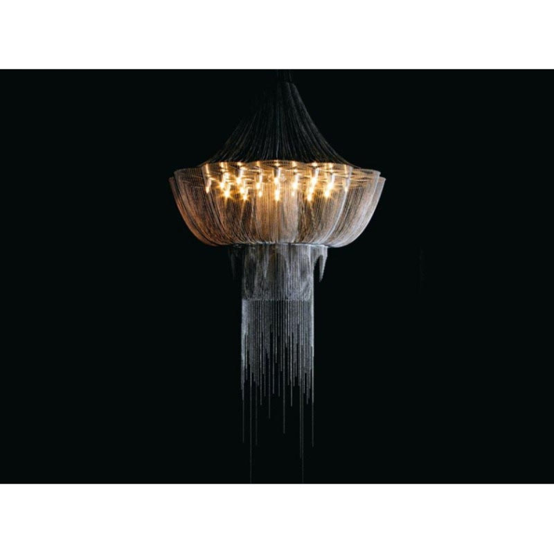 Lustre lumière fleur de vie, Cuivre, Afrique noire, 40" Wide x 46" Height