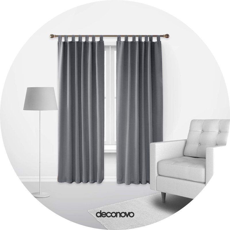 Tab Top, 140cm wide x 245cm high, Light grey