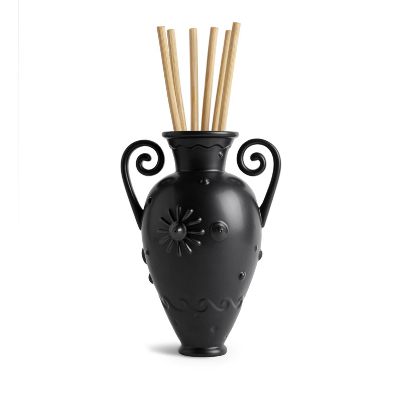 Pantheon Handmade Earthenware Jar, Black