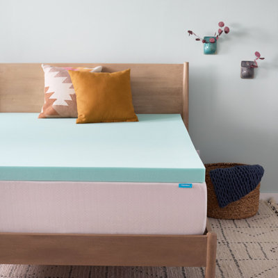  Surmatelas en mousse viscoélastique gélifiée et thé vert 3 po - Double