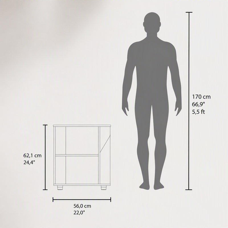 Armoire de rangement sous évier Gila