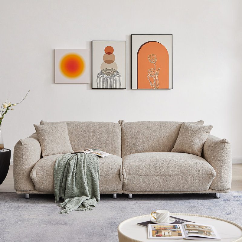 Canapé 85,8 po Mid-Century, Camel
