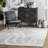 Gray/White Area Rug-1344913543