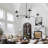 5 Light Black Chandelier In Mid-Century Modern Meridian Style-347366798