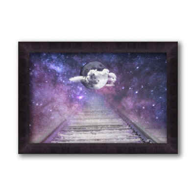 Track for the Night Train par Hal Halli. Impression sur papier - Montée et encadrée
