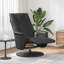 Fauteuil inclinable de massage Vidaxl, similicuir noir, métal, contreplaqué standard-1549920259