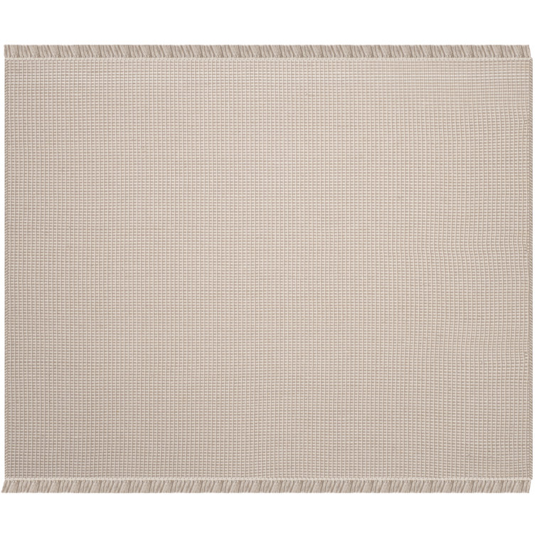 Bester Hand Woven Cotton Solid Color Rug
