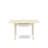 5 Piece Dining Room Table Set Includes a Rectangle Kitchen Table with Dropleaf and 4 Linen Fabric Upholstered Dining Chairs, Linen White-1113905628-1113905626-1195558820