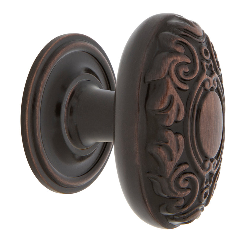 Victorian 1 3/4" Length Oval Knob, Timeless Bronze