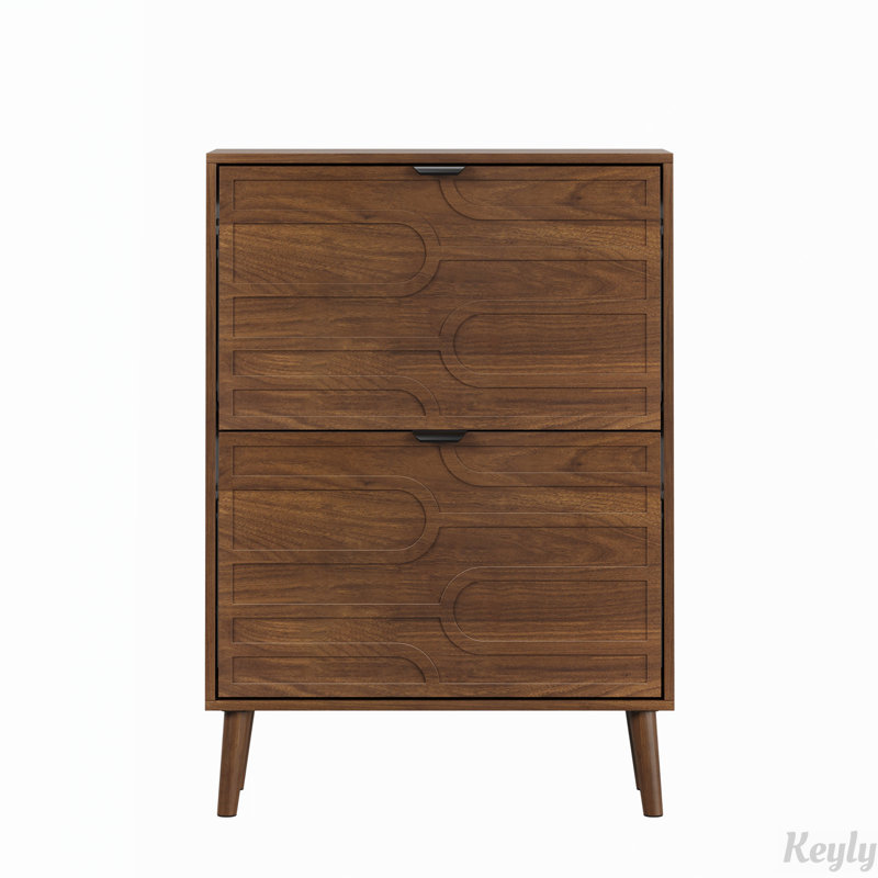 Armoire à chaussures en noyer