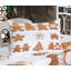 Drap-housse et coussin décoratif Ambesonne Gingerbread Man brun pâle / blanc-106786303