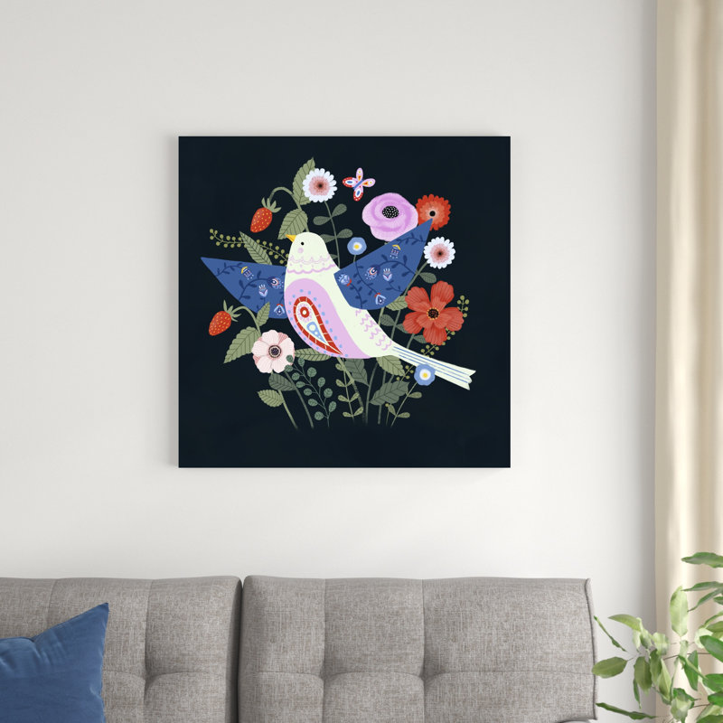 Folk Garden II, H 30 po x l 30 po x P 1,25 po