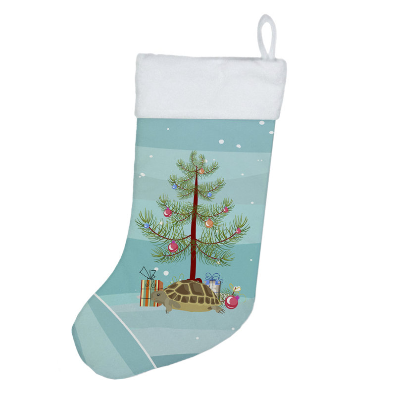 Chaussette de Noël tortue Merry Christmas