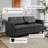 Rosely 77.9" Queen Vegan Leather Sleeper Sofa-1689216628
