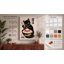 Beckoning Noodle Cat Japandi - Wrapped Canvas-1480478370-1480478399