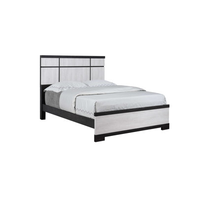 Remington Black/White King Panel Bed